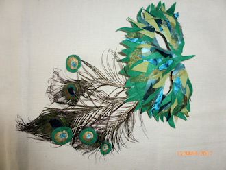 Peacock Mask by Rebecca Sparks